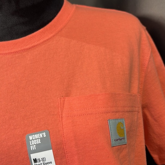 Carhartt Loose Fit patch pocket logo,side seam, crewneck,tagless neck, T-shirt - Picture 2 of 9